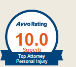 Avvo Rating | 10.0 Superb | Top Attprney | Personal Injury