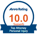 Avvo Rating | 10.0 Superb | Top Attprney | Personal Injury